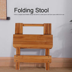 Portable Folding Stool Solid Wood Outdoor Household Stool Folding Furniture Fishing Chair Bathroom Sauna Seat Home