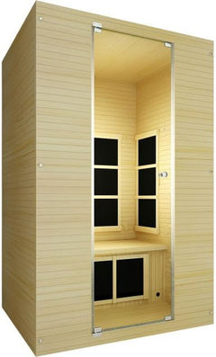 Joyous Flex 2 Person Low EMF Far Infrared Sauna with Reversible Door