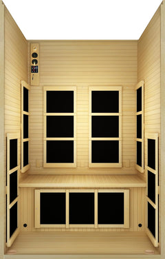 Joyous Flex 2 Person Low EMF Far Infrared Sauna with Reversible Door