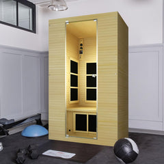 Joyous Flex 2 Person Low EMF Far Infrared Sauna with Reversible Door