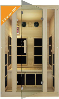 Ensi 2 Person Ultra-Low EMF Far Infrared Sauna in Canadian Hemlock