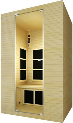 Joyous Flex 2 Person Low EMF Far Infrared Sauna with Reversible Door