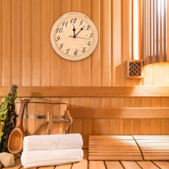 Sauna Clock with Modern and Simple Numbers Portable Gym Sauna Room Supplies