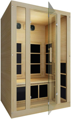 Ensi 2 Person Ultra-Low EMF Far Infrared Sauna in Canadian Hemlock