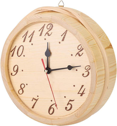 Sauna Clock with Modern and Simple Numbers Portable Gym Sauna Room Supplies