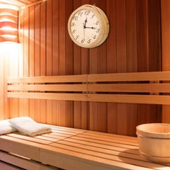 Sauna Clock with Modern and Simple Numbers Portable Gym Sauna Room Supplies