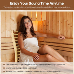 Sauna Backrest Durable Non-Slip Pads & Natural Scotch Pine Wood - Back Support for Infrared Sauna and Steam Sauna Accessories Luxury - Ideal for Everyday