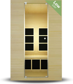 Joyous Flex 2 Person Low EMF Far Infrared Sauna with Reversible Door